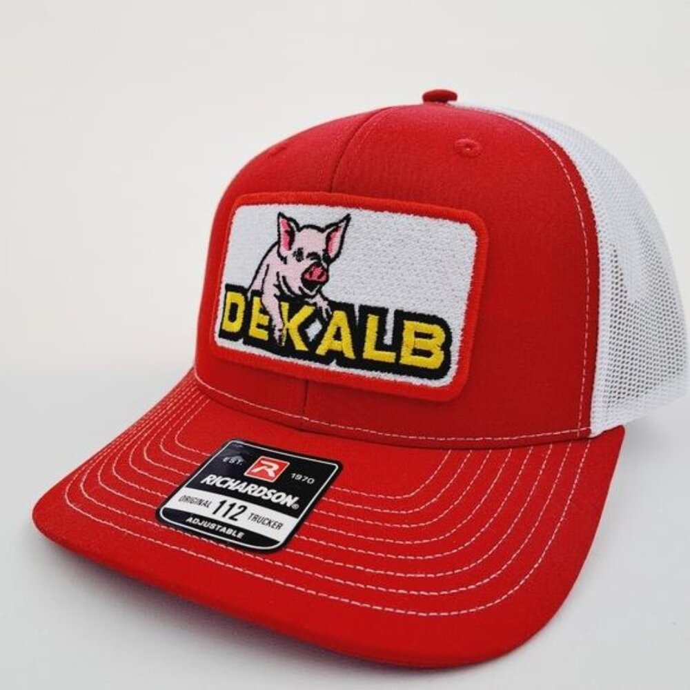 Dekalb Farmer Retro Richardson 112 Trucker Cap Hat Mesh Snapback Textured Patch